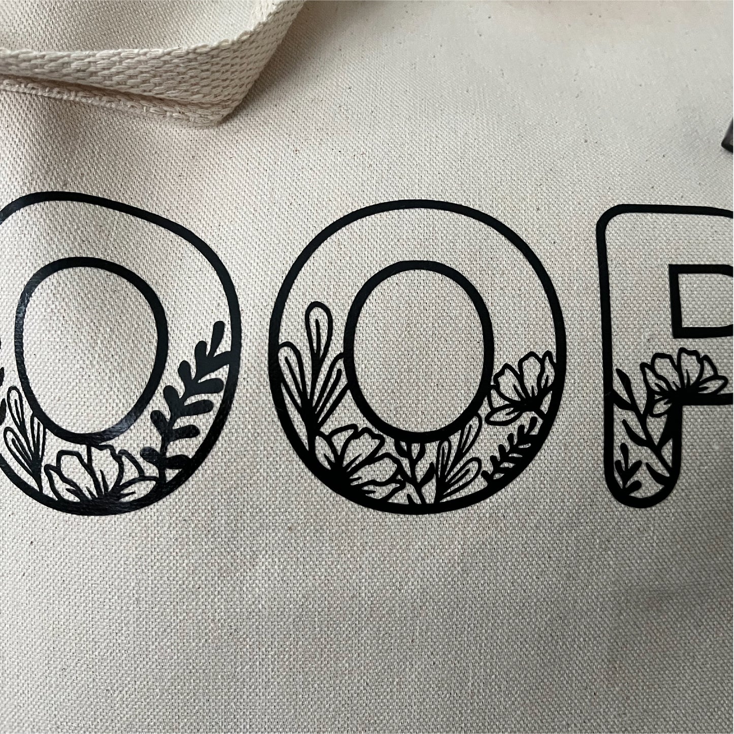 Floral YOOPER Shopping Tote Bag